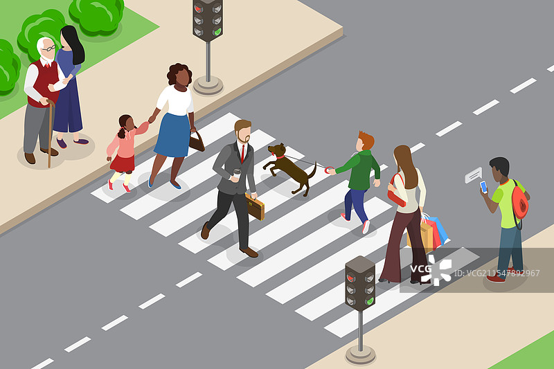 斑马的3D等距平面图图片素材