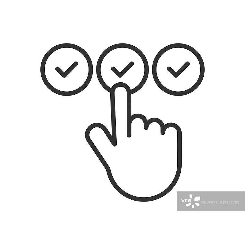 良好选择图标，线条设计，良好选择图片素材