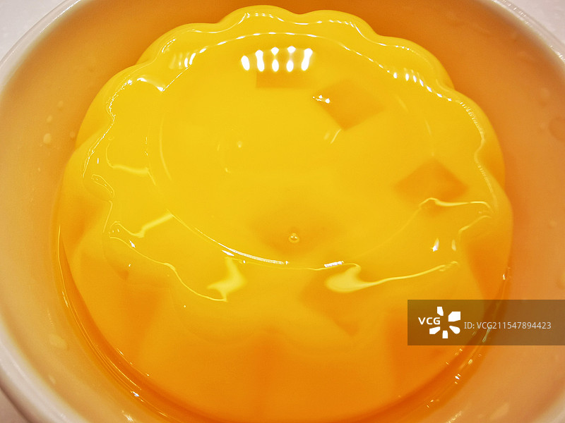 美味甜点——芒果布丁图片素材