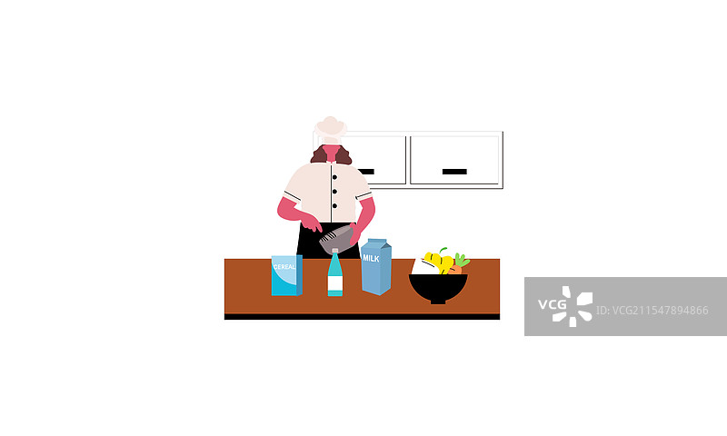 专业厨师在烹饪食物图片素材