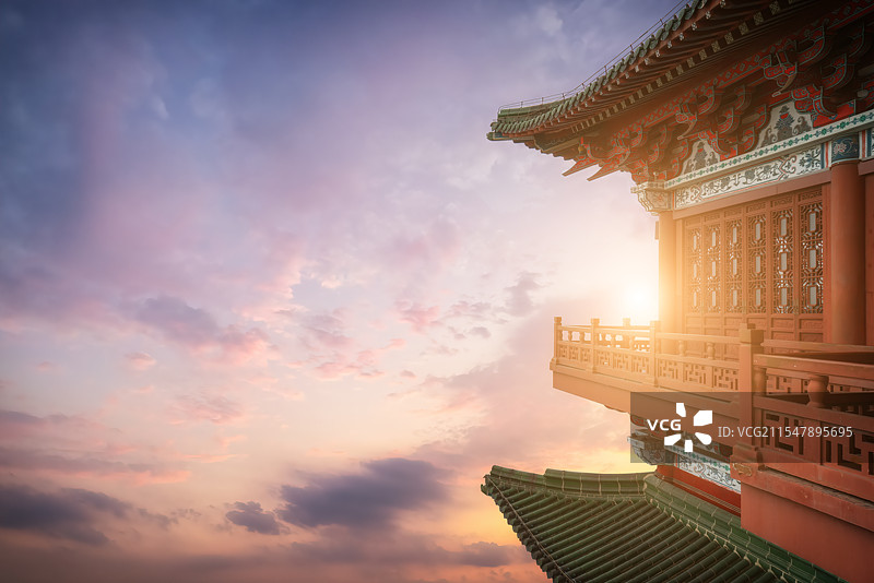 南昌滕王阁历史明楼特写图片素材