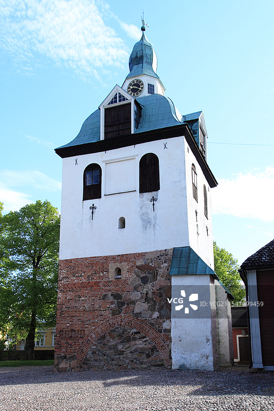 北欧国家芬兰的中世纪古镇：波尔沃图片素材
