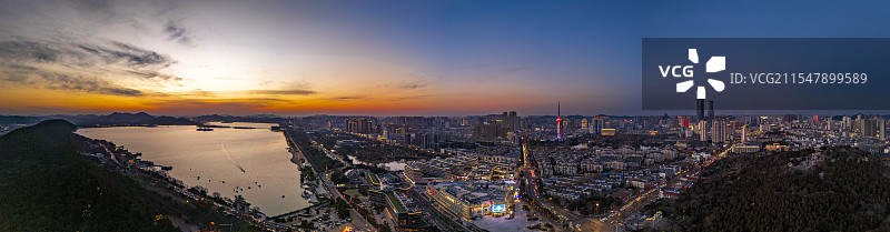 徐州市中心全景图图片素材