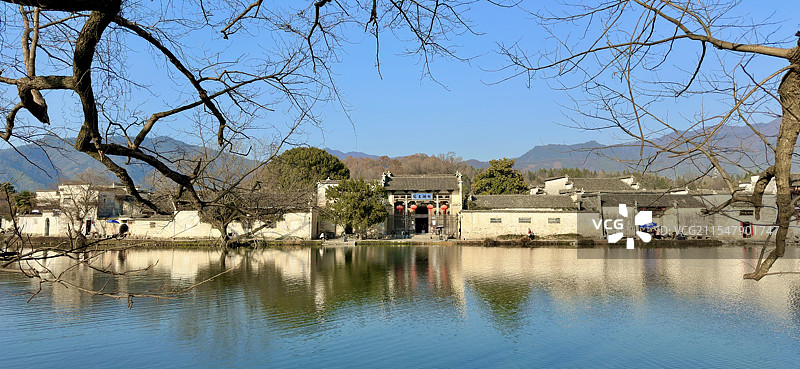 中国安徽宏村 宏村春节图片素材