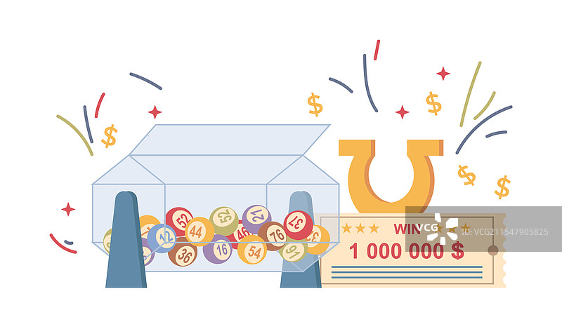 彩票抽奖 drum 和球，彩票票和大奖图片素材