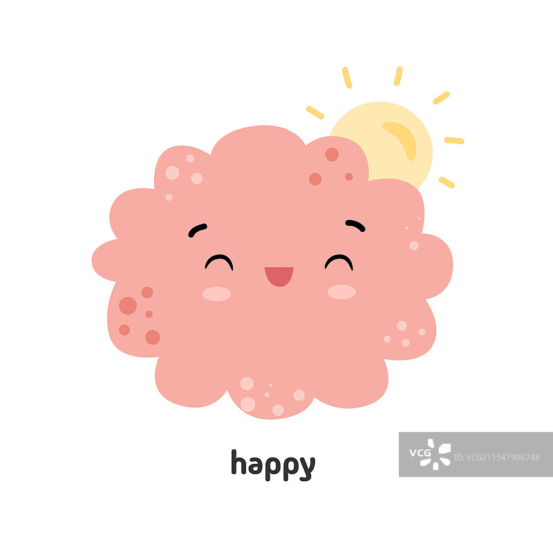 快乐而愉快的抽象角色图片素材