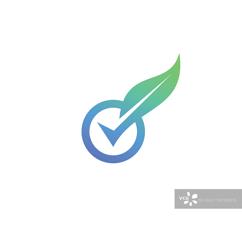 检查叶子标志素食质量生态素食主义者图片素材