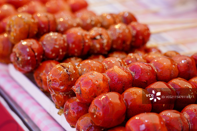 中国传统节日美味小吃糖葫芦图片素材