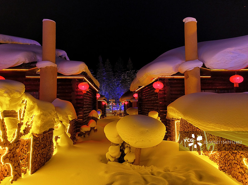 雪房子图片素材