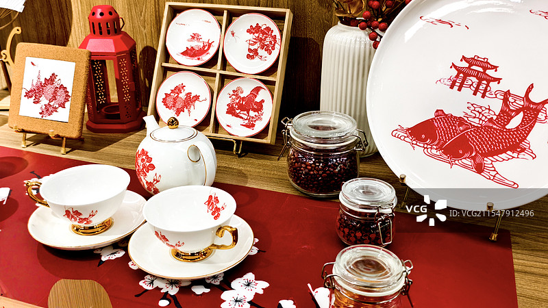 非遗剪纸工艺及文创产品图片素材