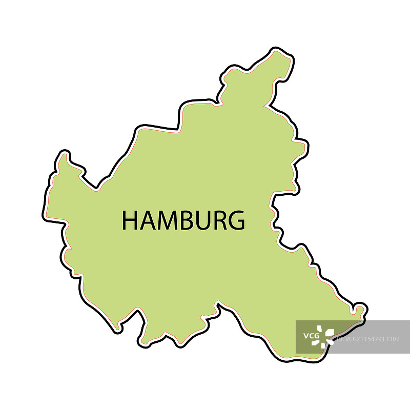 汉堡德国地图图标图片素材