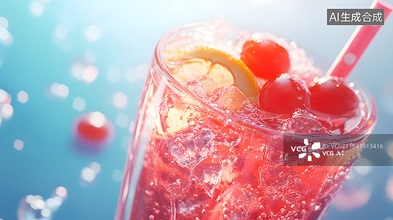 【AI数字艺术】解渴的冰冻饮料图片素材