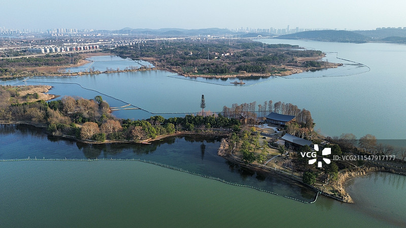 武汉东湖落雁岛图片素材