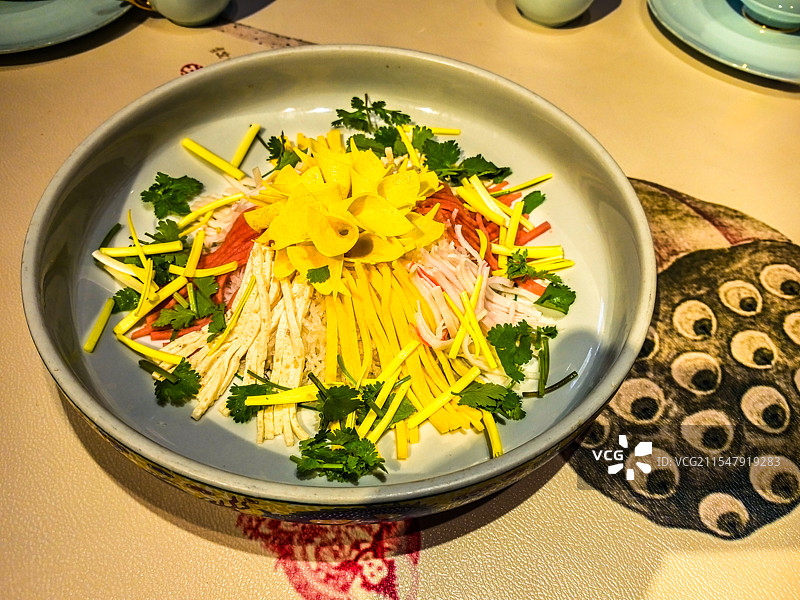 洛阳名菜宫廷牡丹燕菜图片素材