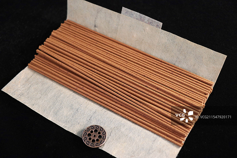 线香香插特写图片素材