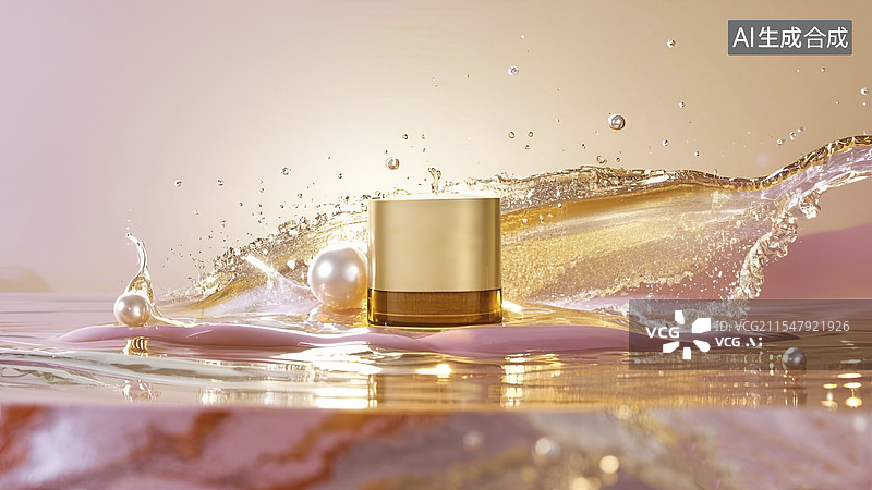 【AI数字艺术】高端化妆品广告图片素材