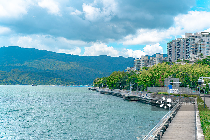 深圳盐田海滨栈道风光图片素材