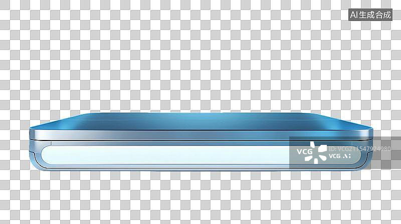 【AI数字艺术】未来科技风格电商产品展台蓝色方形舞台免抠图形图片素材