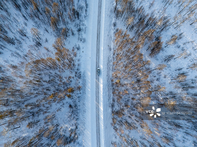 林海雪原东北的冬天极寒图片素材