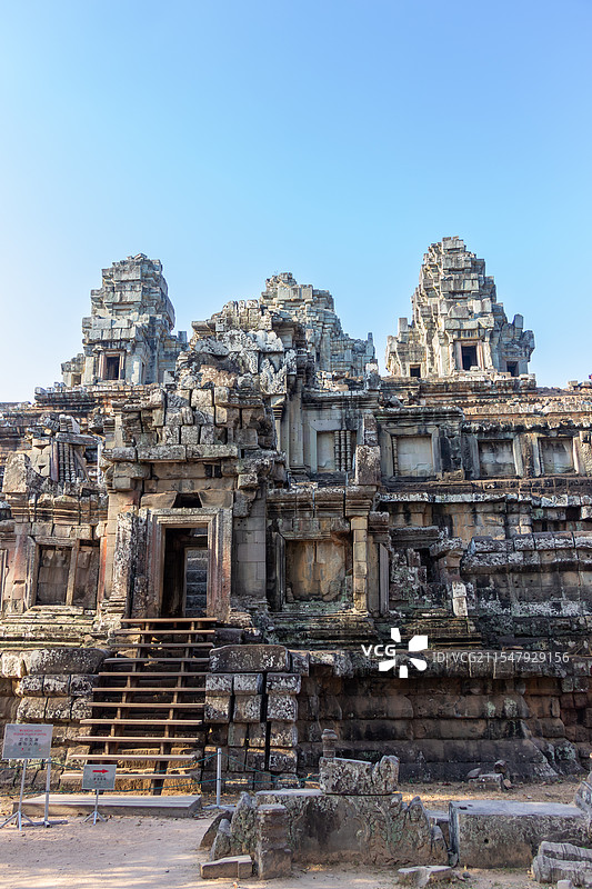 柬埔寨暹粒吴哥窟茶胶寺图片素材