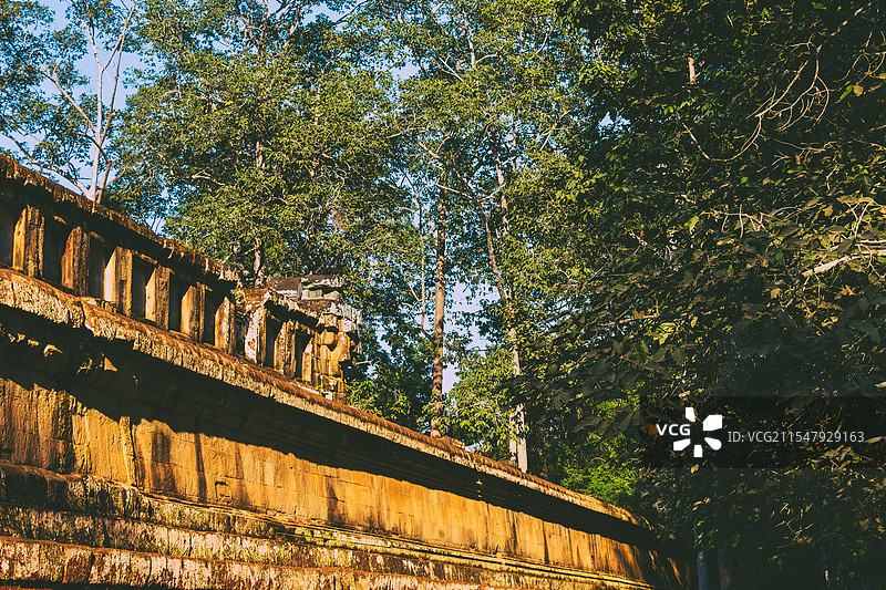 柬埔寨暹粒吴哥窟茶胶寺图片素材