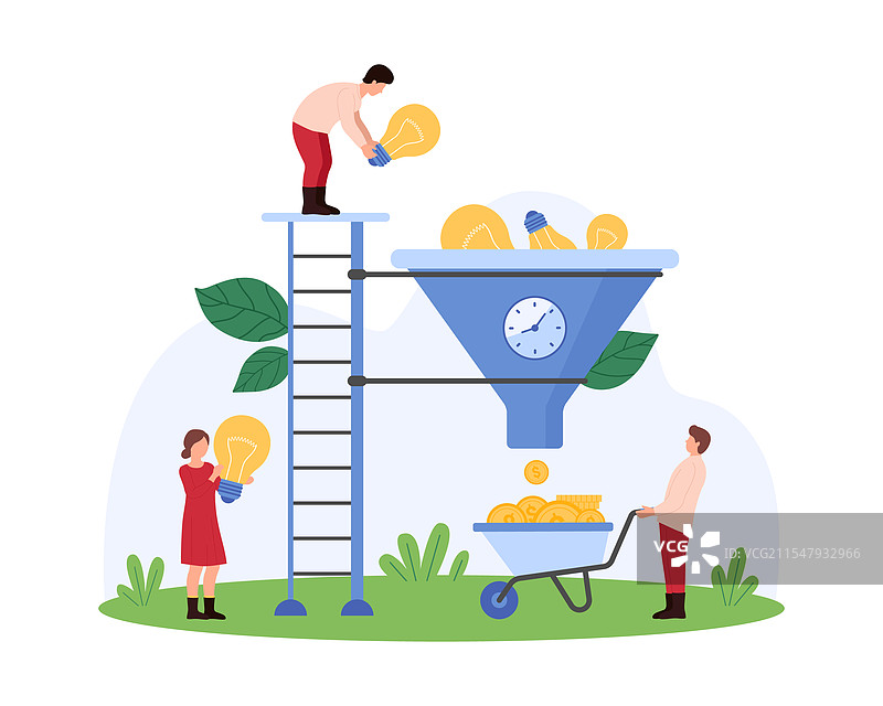 创意聪明的赚钱商业点子图片素材