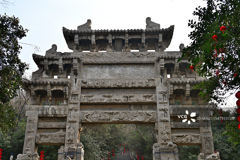 龙章宠锡，大伾山风景区，河南省鹤壁市浚县图片素材