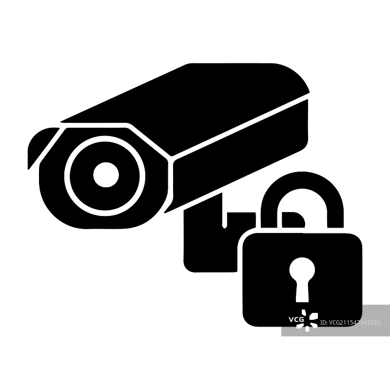 安全摄像头的轮廓 - 设计图片素材