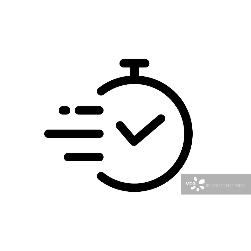 时间图标设计或快速时间图标图片素材