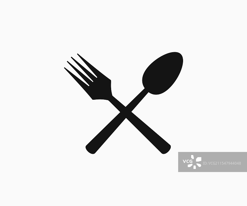 叉子和勺子标志符号图片素材