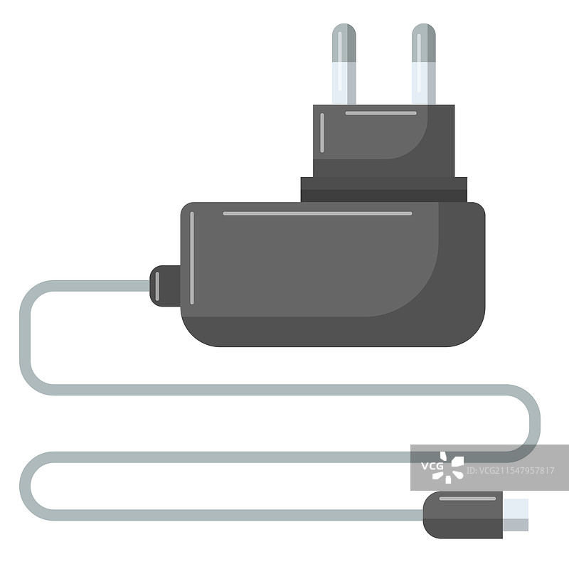 手机充电器扁平设计图片素材
