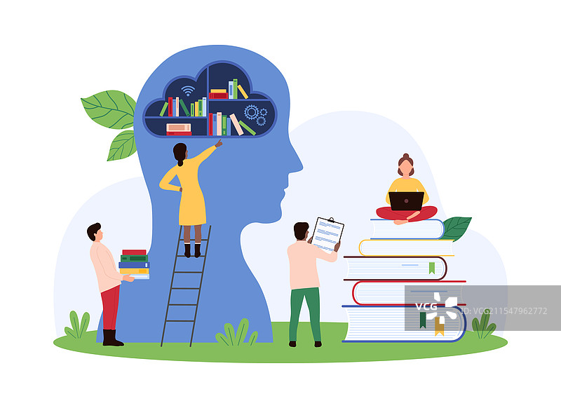 借助人工智能进行学习和自我教育图片素材