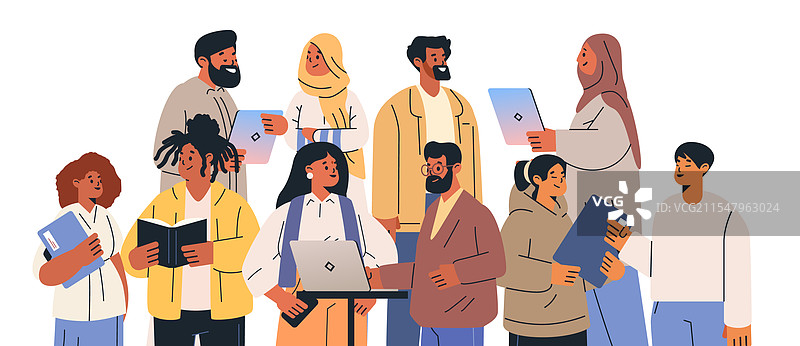 多元化团队共同合作项目图片素材