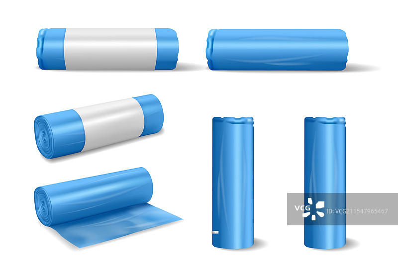 塑料垃圾袋卷用于垃圾处理图片素材