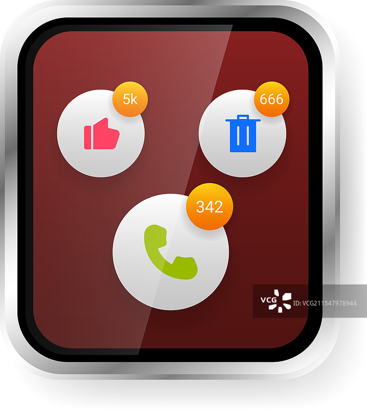 浮动通知界面设计图片素材