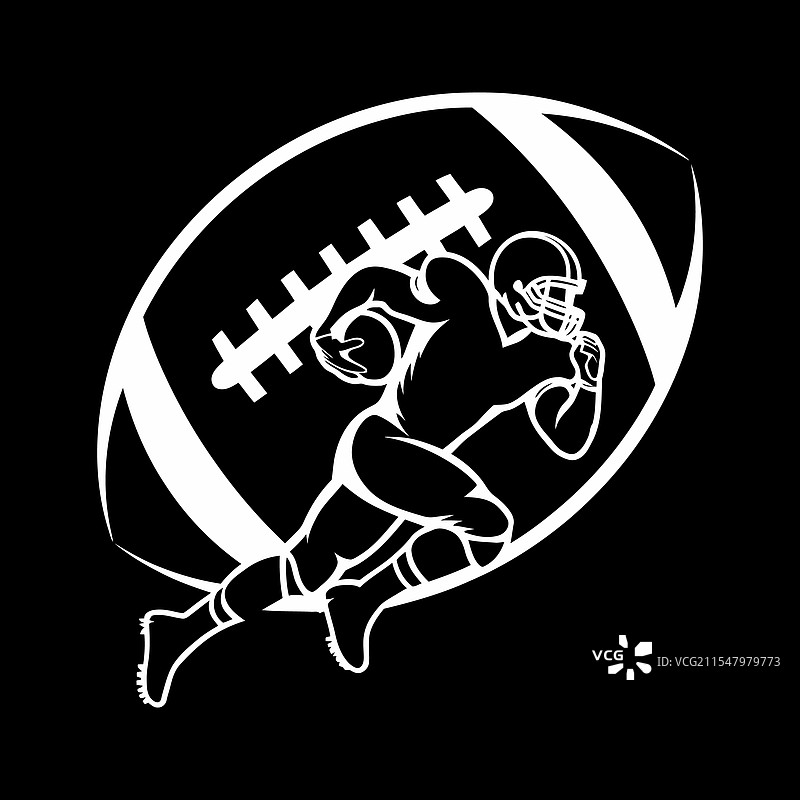 美国足球运动员的动态图片素材