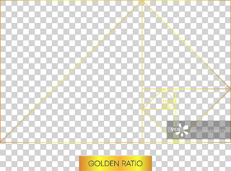黄金比例中的黄金比例图形图片素材