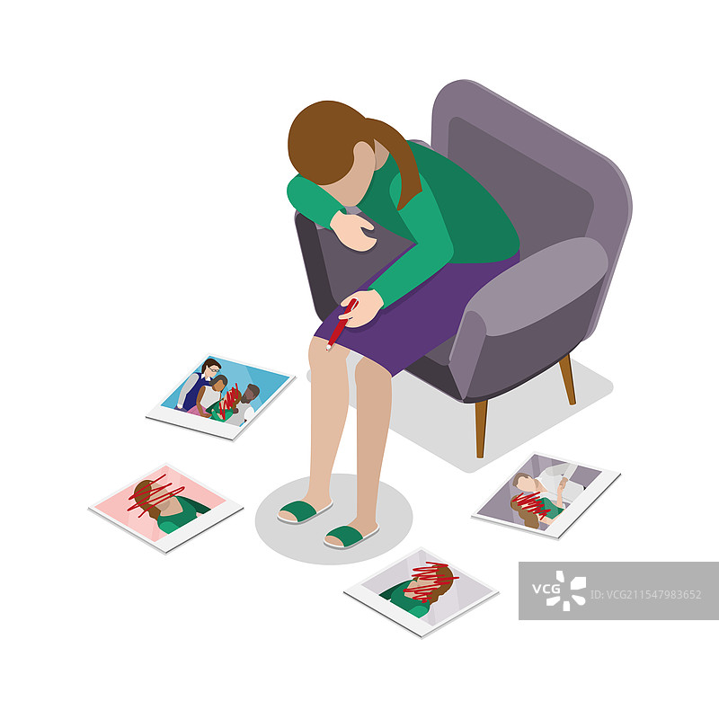 内部的三维等距平面图图片素材