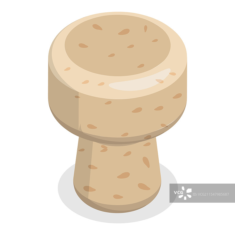 3D等距平面酒塞图标集2图片素材