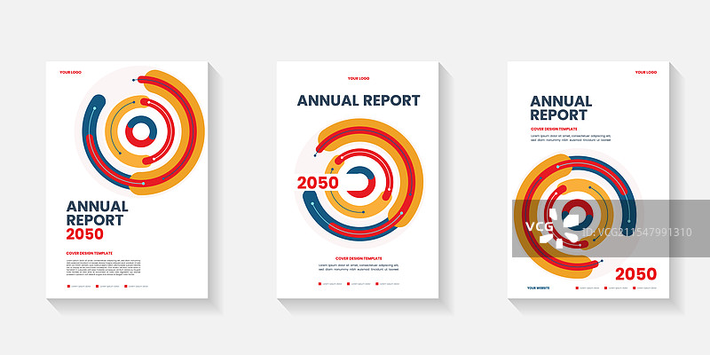 现代专业的年度报告模板图片素材