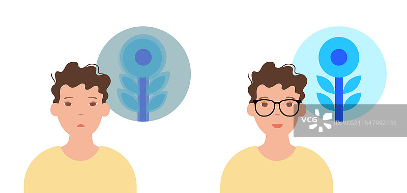 在诊所选择眼镜图片素材