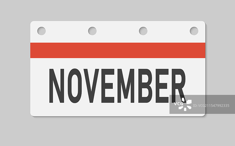 模板图标页面日历 - 十一月图片素材