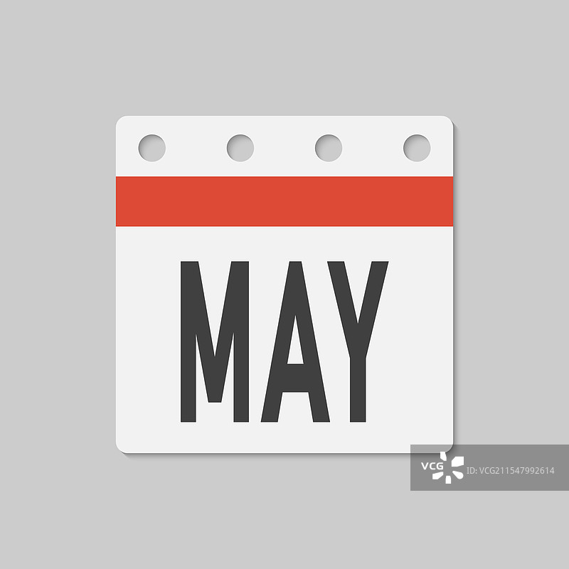 模板图标页面日历 - 五月月份图片素材