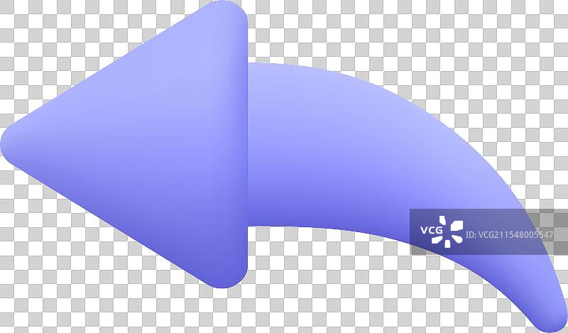 弯曲箭头转向或分享箭头3D图标图片素材