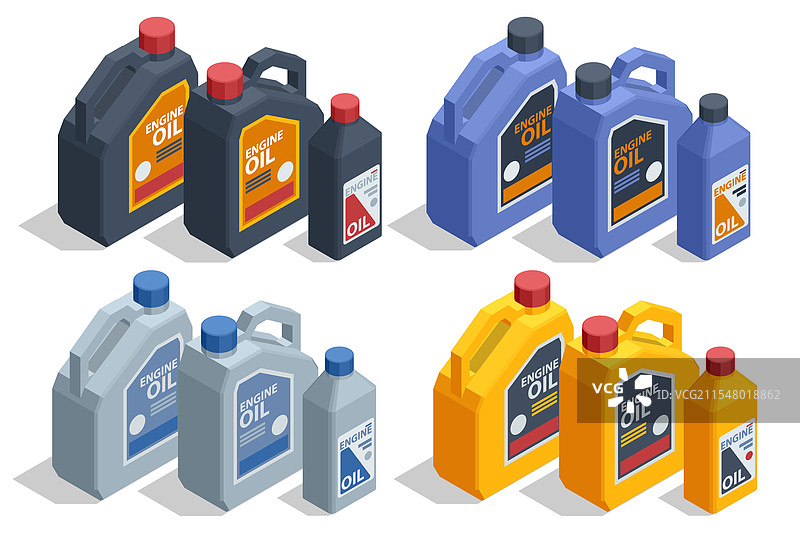 发动机油容器的等距图图片素材
