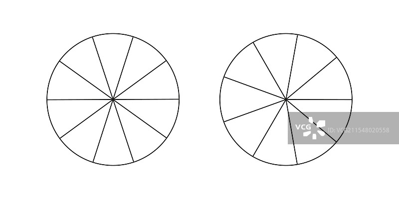 分段图表集合饼图套件图片素材