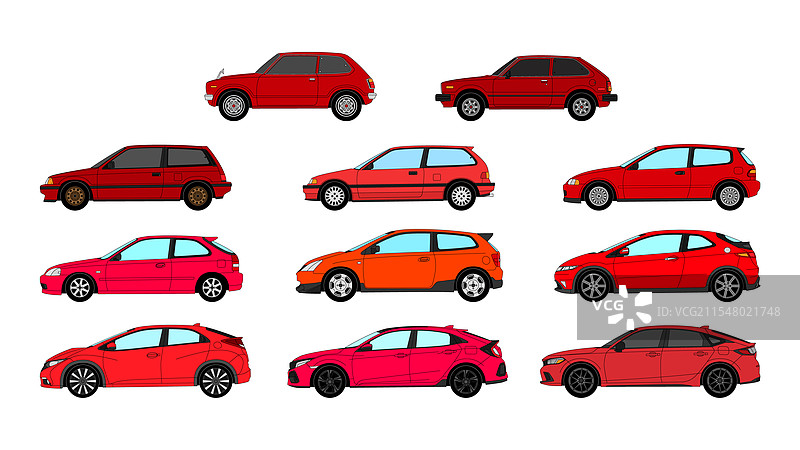 本田思域所有代际图片素材