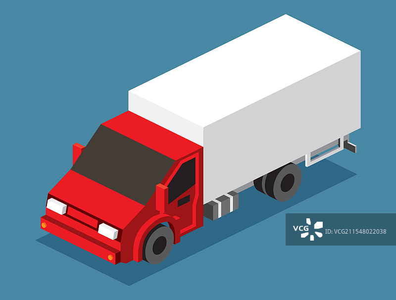 等距货车商业运输图片素材