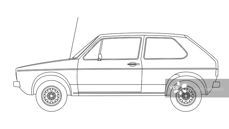 1974年大众高尔夫MK1图片素材