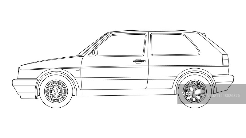 1983年大众高尔夫MK2图片素材